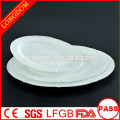 2015 Nouveau Design Haute Qualité Oval Designed Hotel Restaurant Ceramic Fish Plate